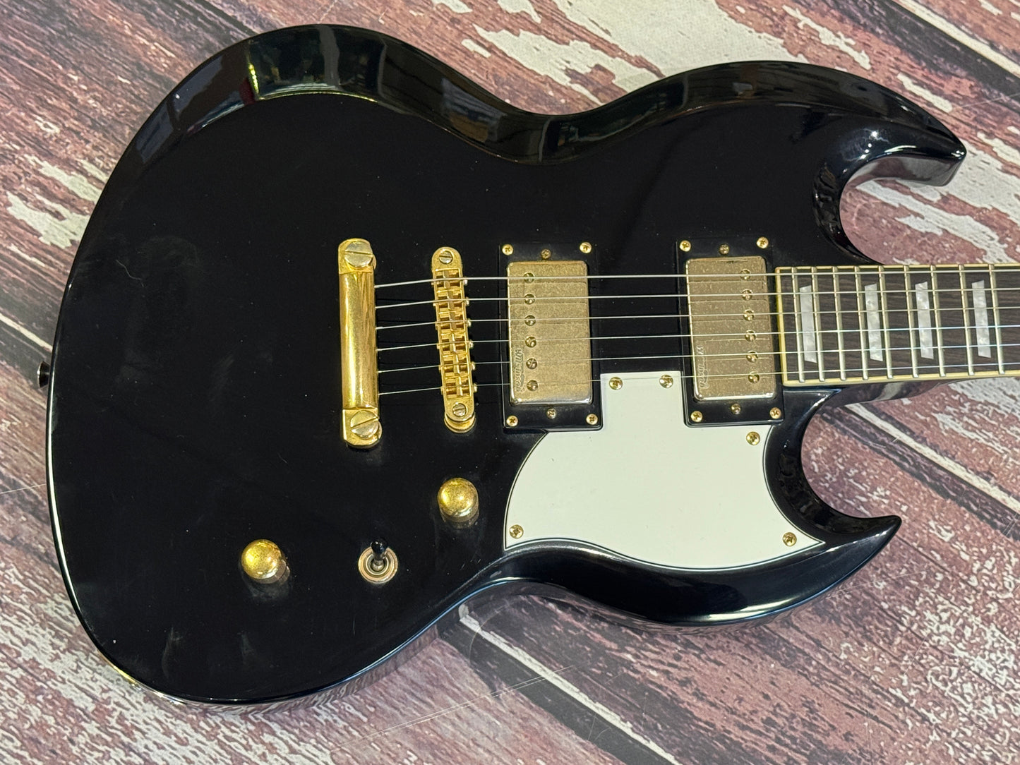 Harley Benton DC Custom II - Black