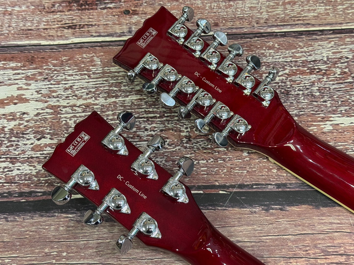 Harley Benton DC-Custom II 612 Double neck - Collection ONLY!