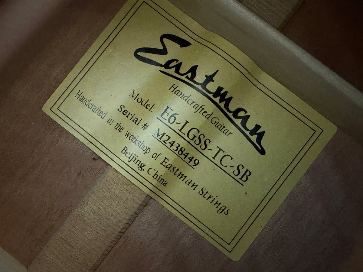 Eastman E6-LGSS All solid Acoustic & Case *B* Stock
