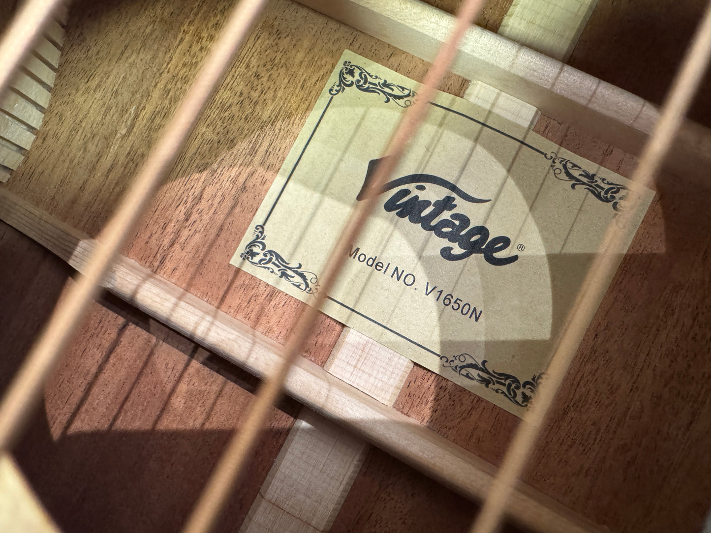 Vintage Performer Series Acoustic Orchestra OM Guitar ~ Natural Gloss