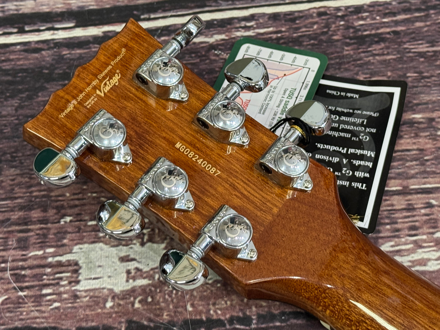 Vintage Performer Series Acoustic Orchestra OM Guitar ~ Natural Gloss