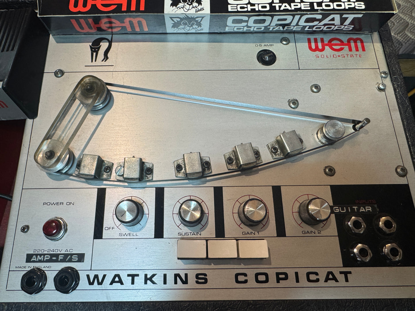 WEM Copicat 1970s Mk 4 Solid state + tapes & footswitch.