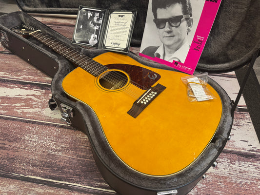 Epiphone Roy Orbison FT-112 Bard "Oh Pretty Woman" 12 string acoustic & case/COA