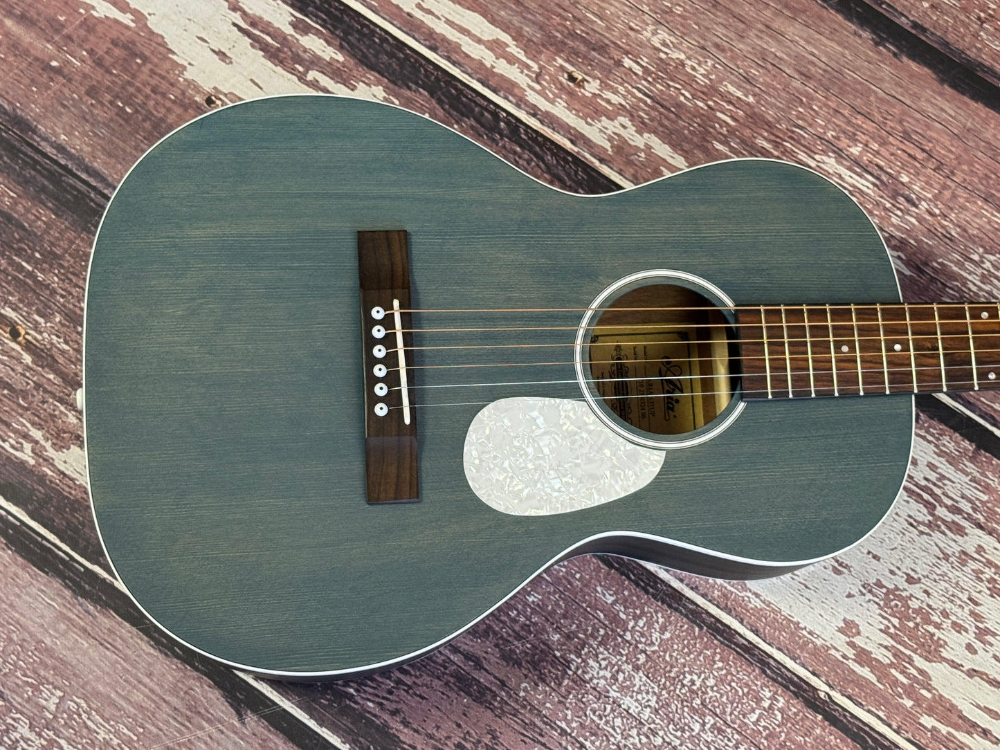 Aria 131-UP Parlour acoustic Blue