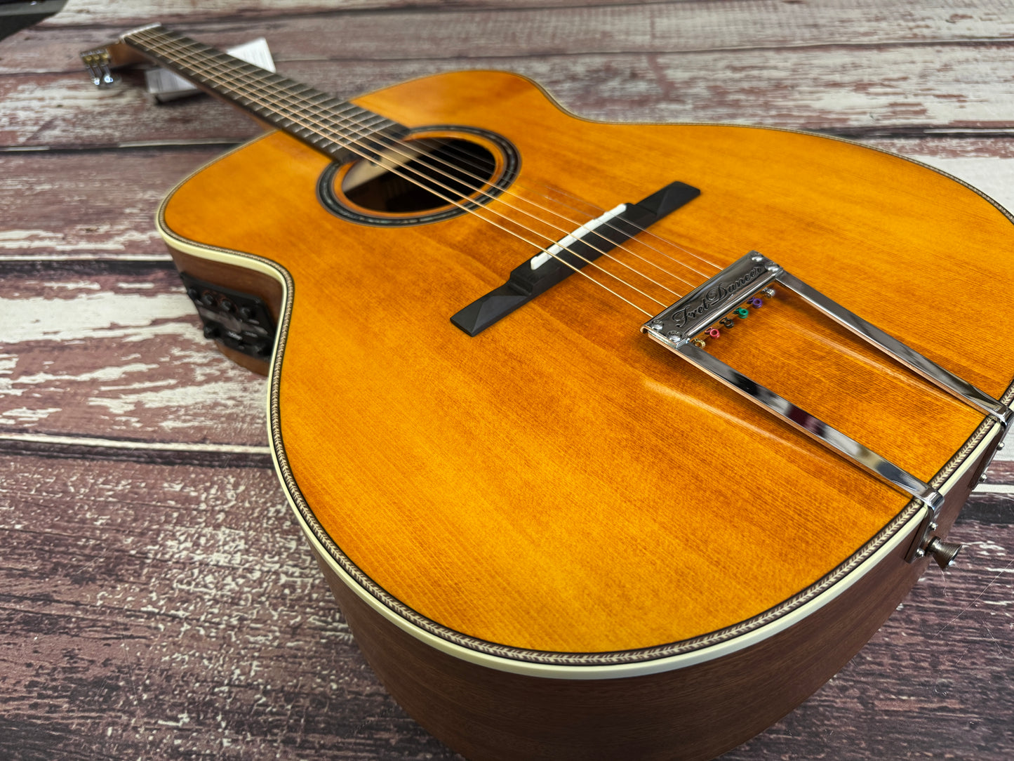 Vintage Paul Brett Fret Dancer electro acoustic with FX!