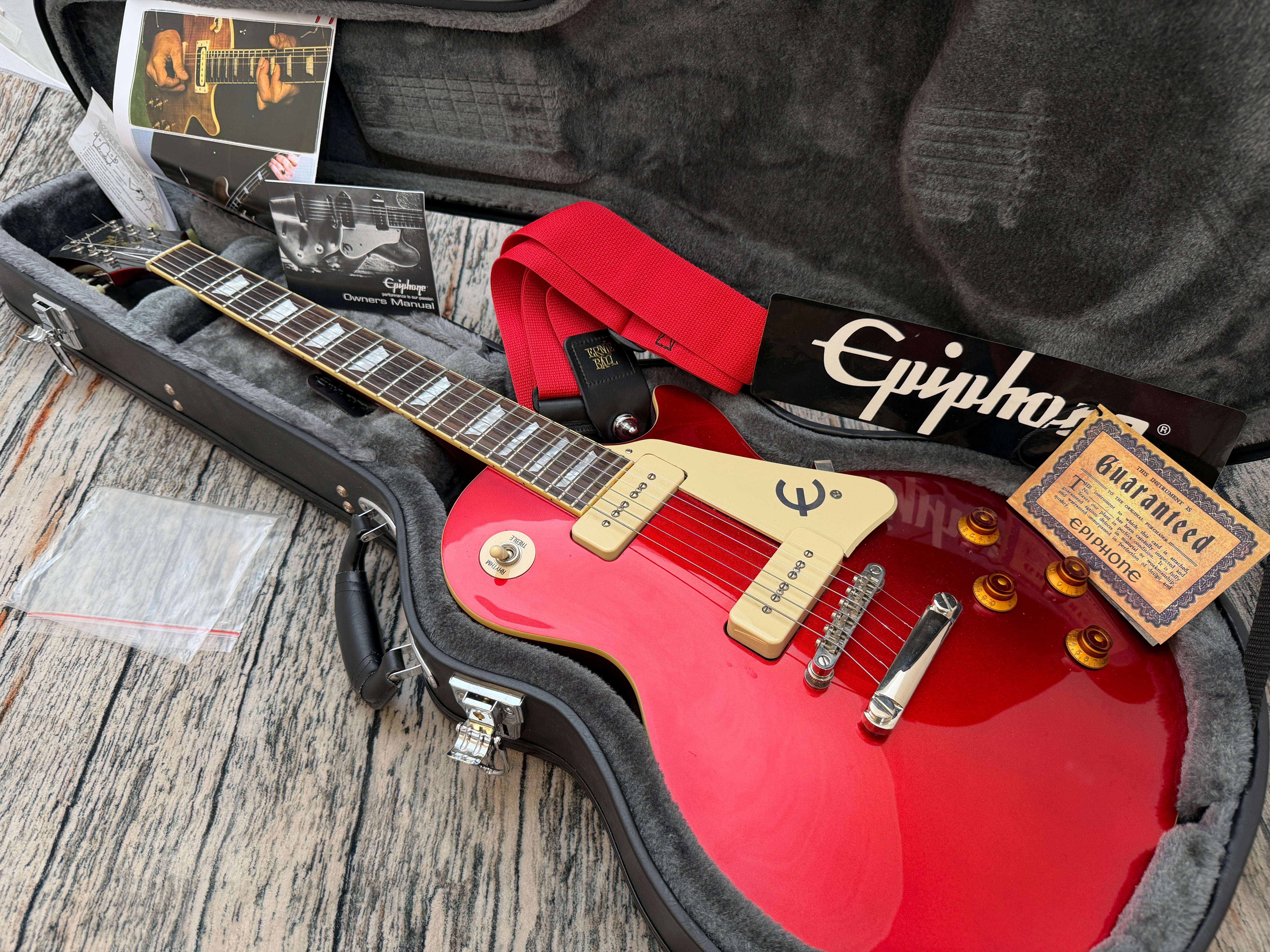 Rockが主食　Epiphone Les Paul 1956 Epiphone '56 Les Paul Pro P90 - Limited Edition Candy Apple Red