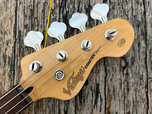 Vintage Coaster Bass V49 Jazz-bass - Vintage White
