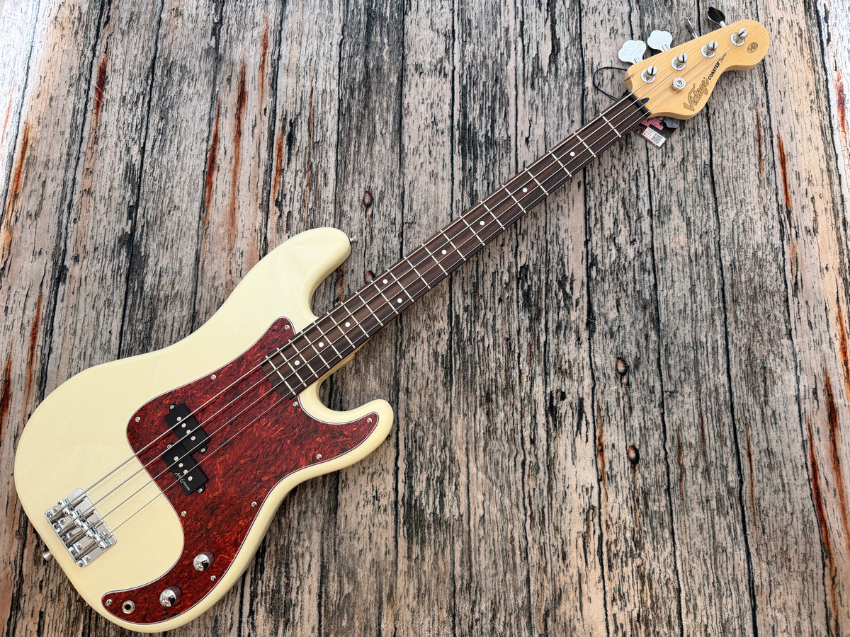 Vintage Coaster V40 Bass P-Bass - Vintage White