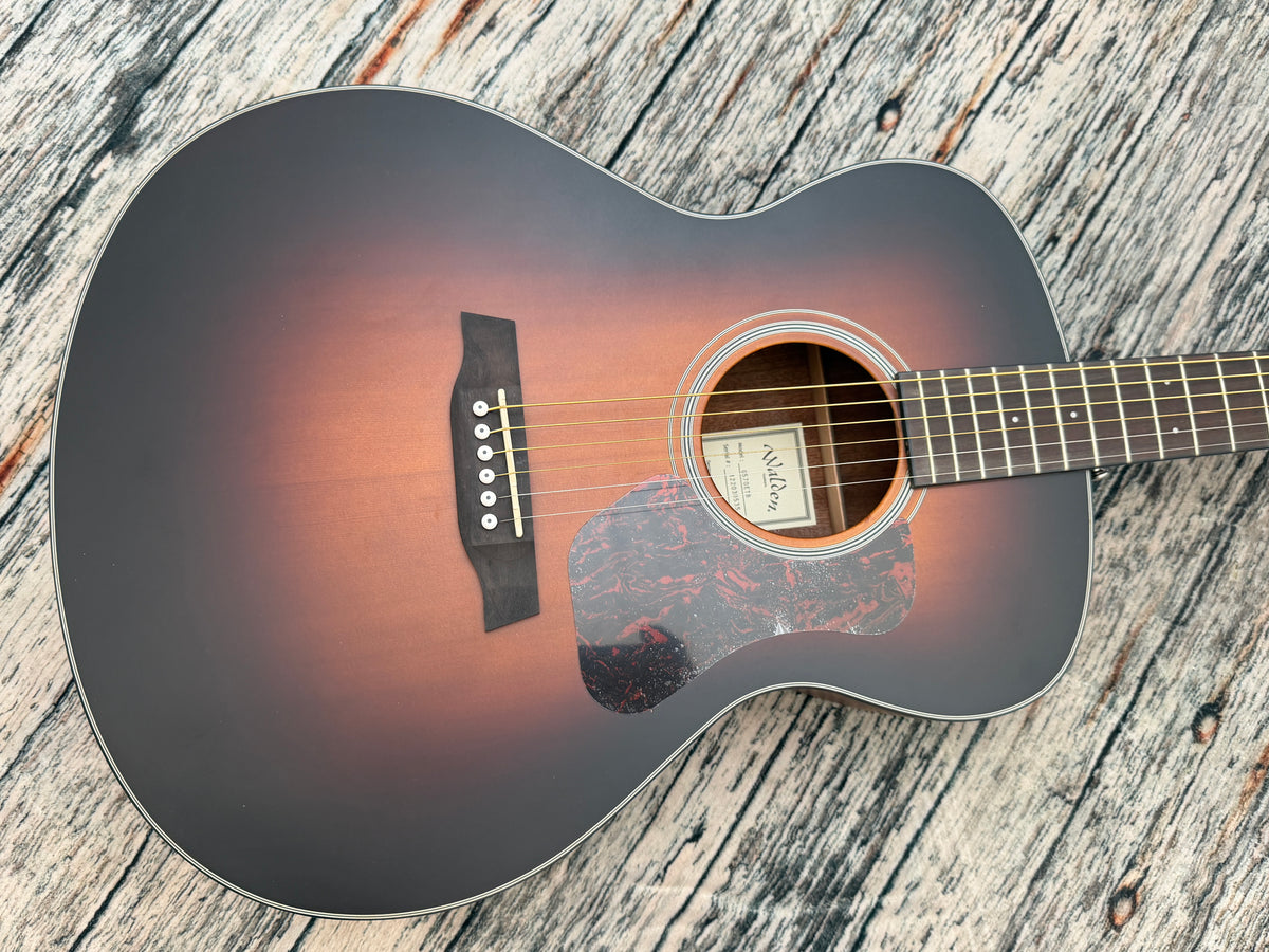 Walden G570ETB Solid Cedar Top Grand Auditorium Electro - Open Pore Satin Tobacco Burst