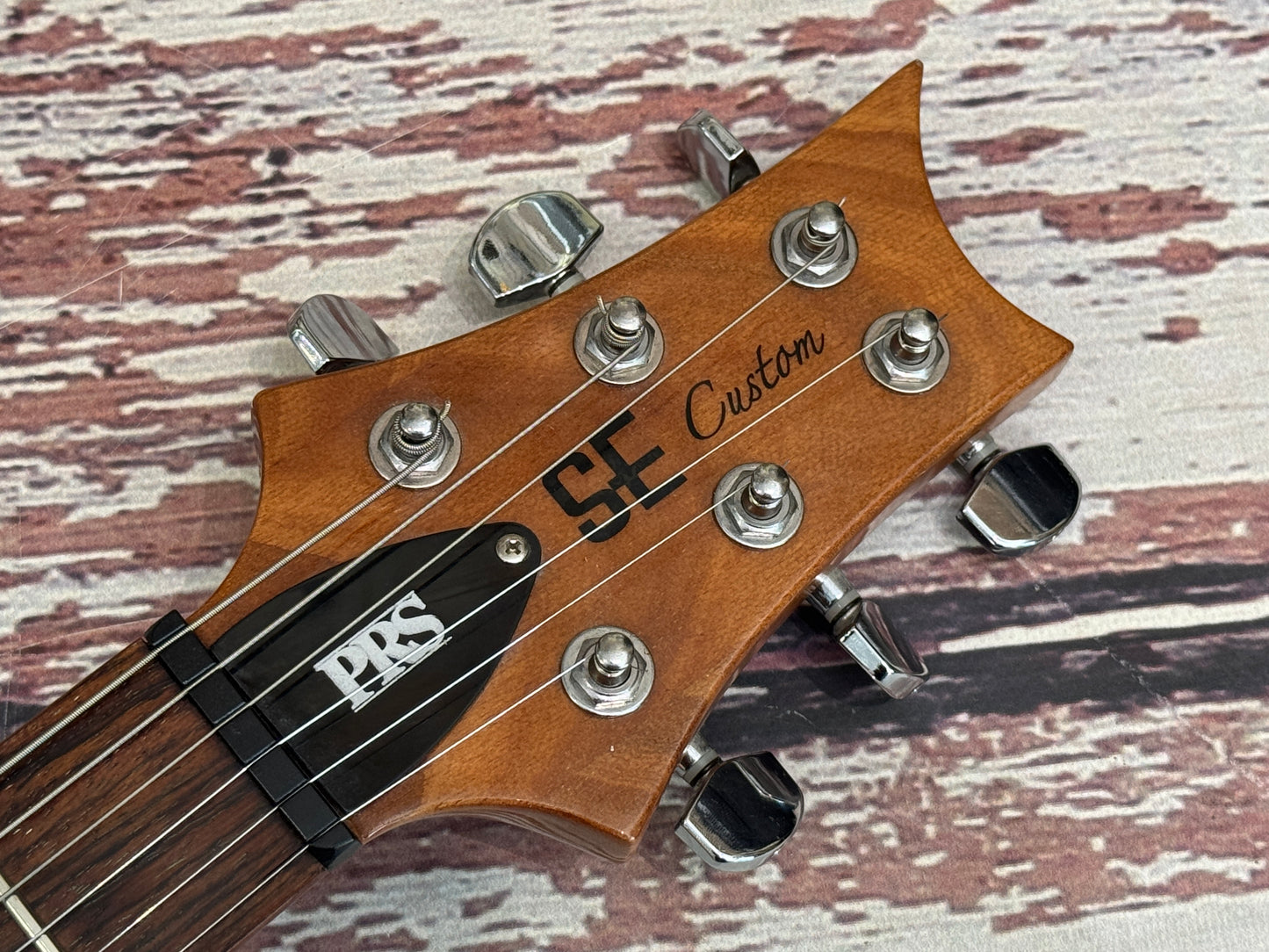 PRS SE semi hollow custom 22 - natural flame top