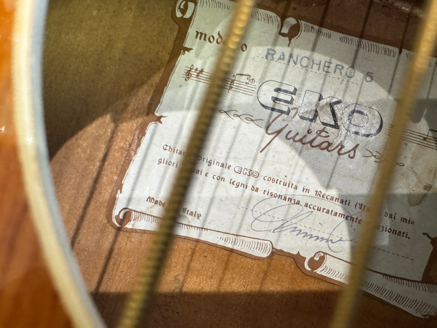 Eko Ranchero 6 Acoustic Italian made