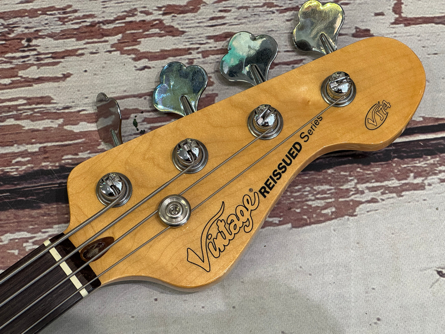 Vintage V74 Jazz Bass Sunburst