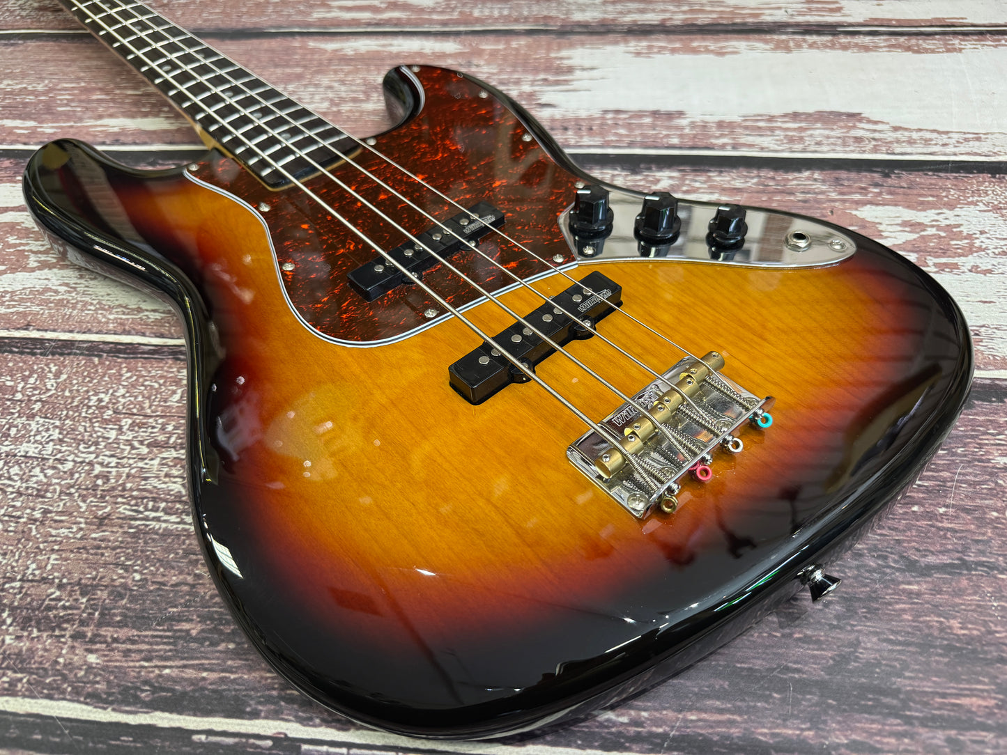 Vintage V74 Jazz Bass Sunburst
