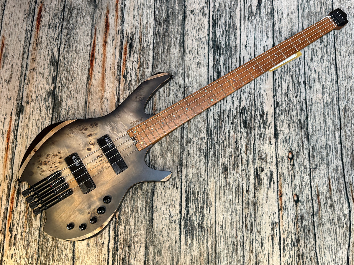 Cort Space 4 Stardust Black headless active bass