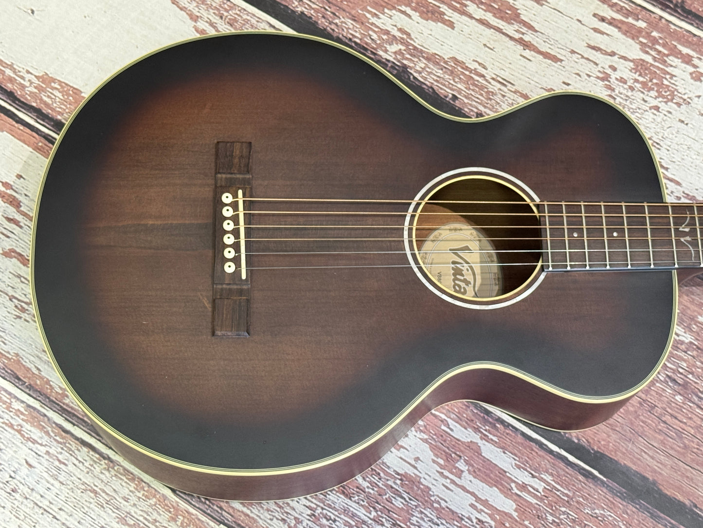 Vintage Historic Series V880 AQ Parlour Acoustic