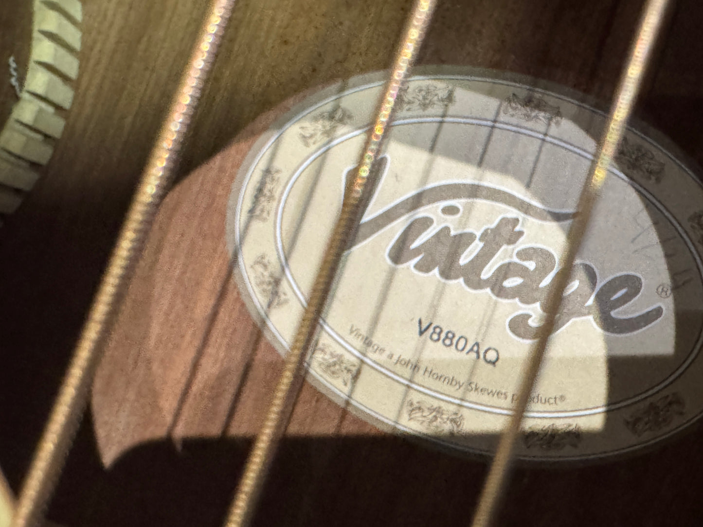 Vintage Historic Series V880 AQ Parlour Acoustic