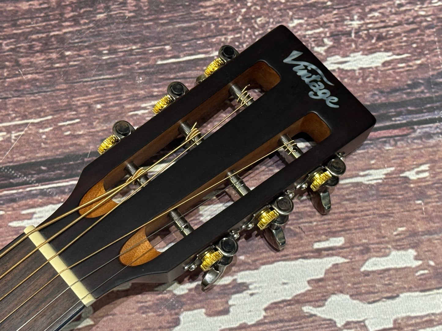 Vintage Historic Series V880 AQ Parlour Acoustic