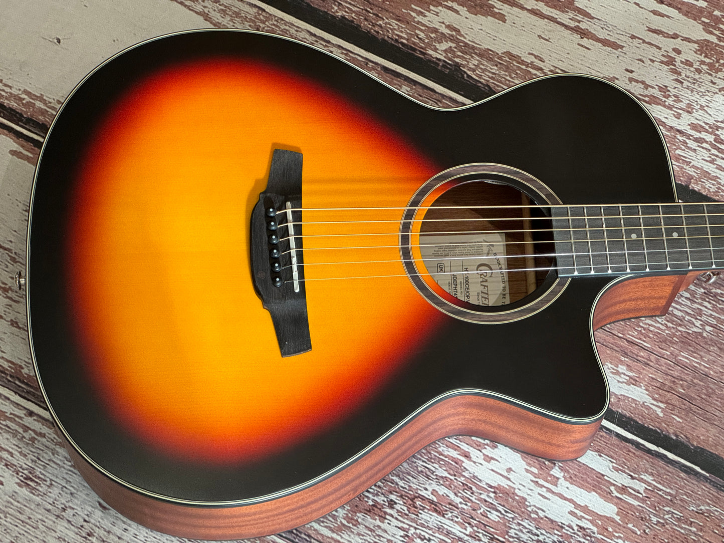 Crafter HT-250 CE Vintage Sunburst Electro Acoustic