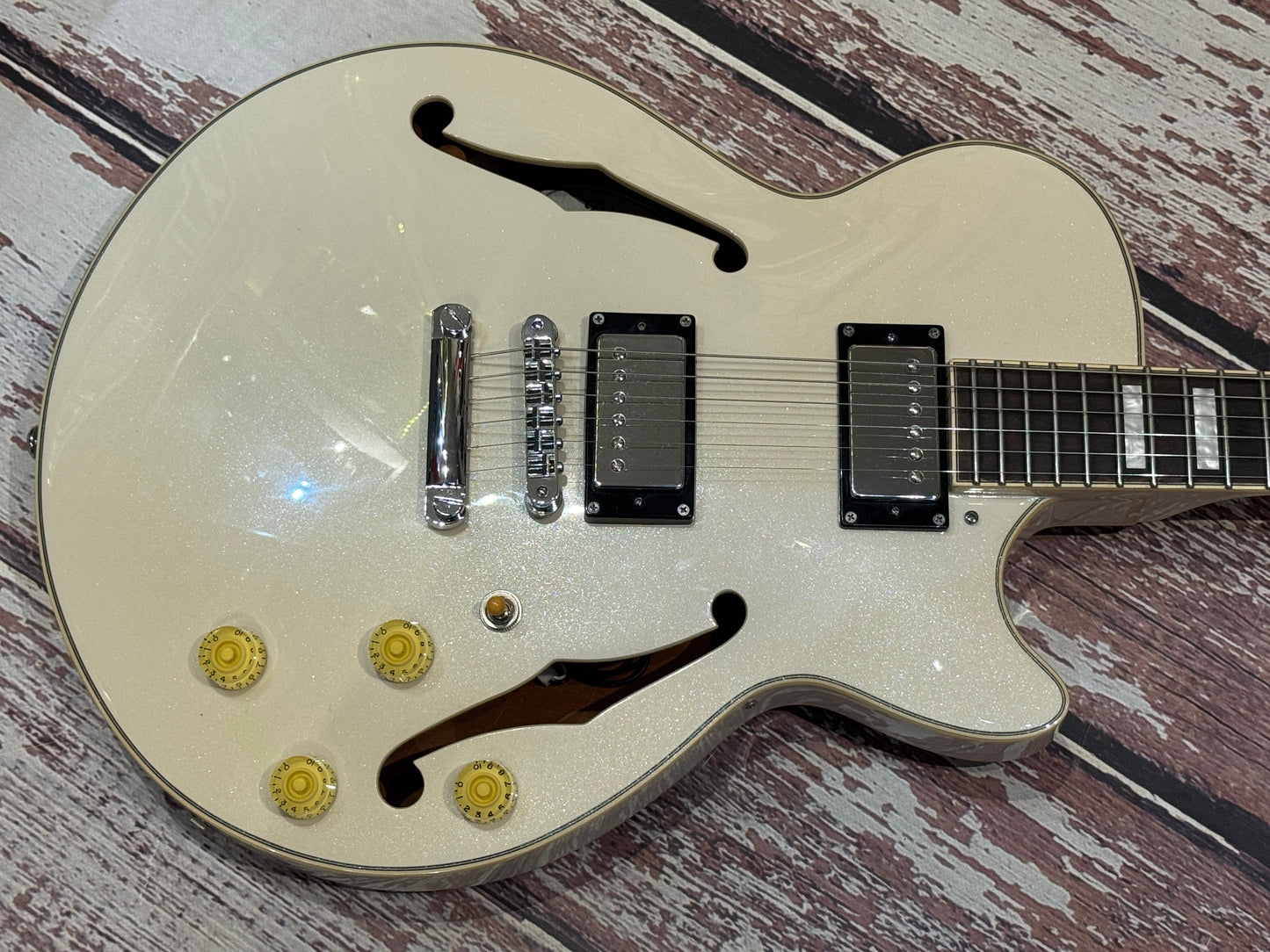 D'angelico "SS" Premier - Pearl metallic
