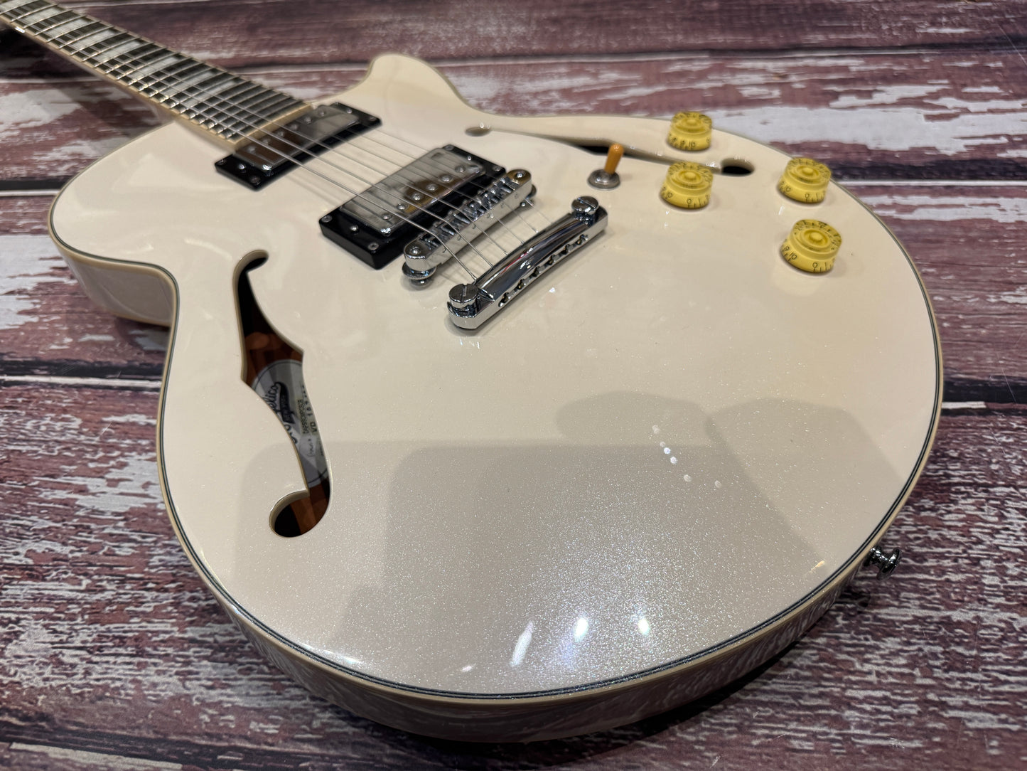 D'angelico "SS" Premier - Pearl metallic