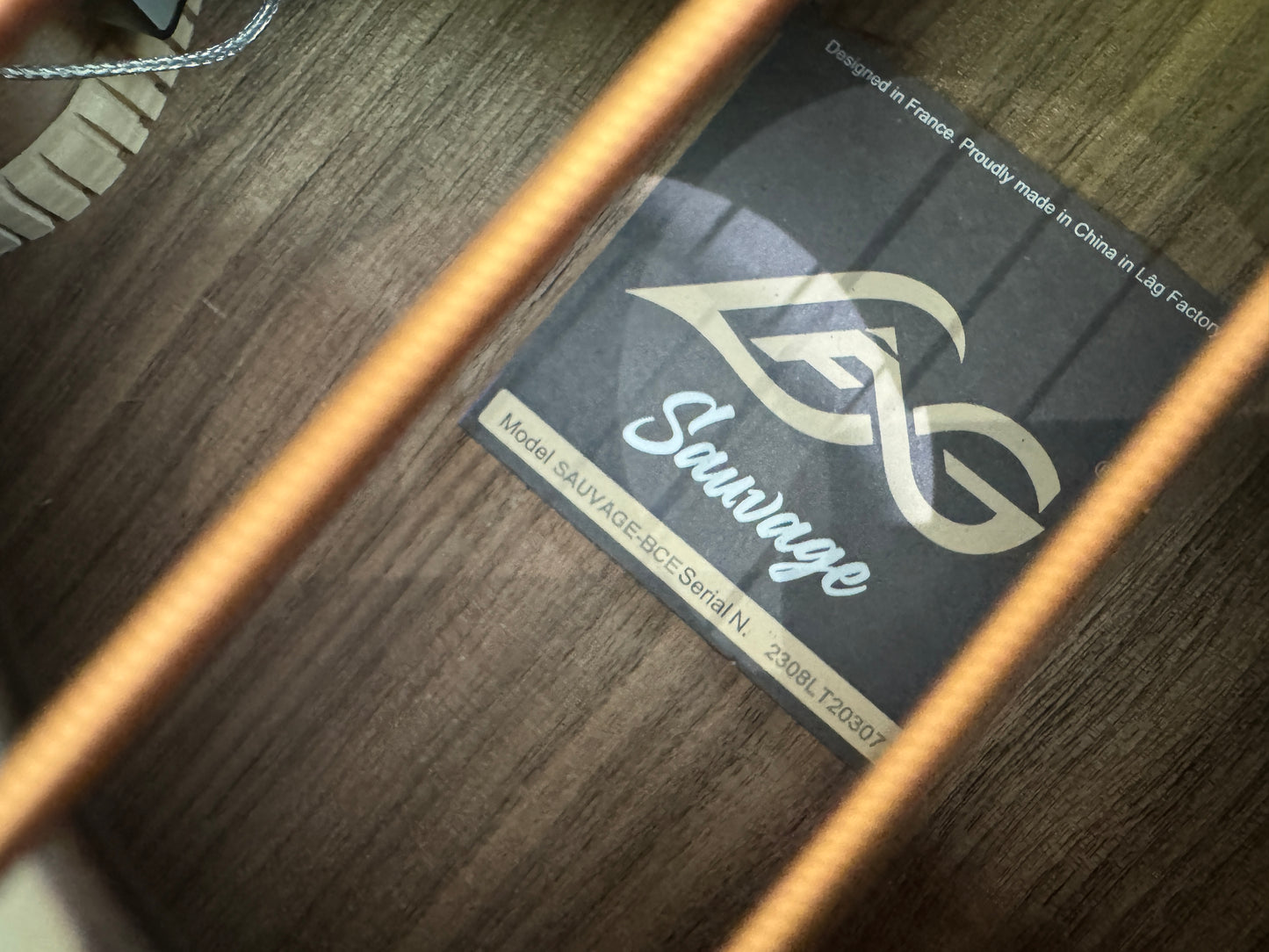 LAG Sauvage electro acoustic bass & deluxe bag