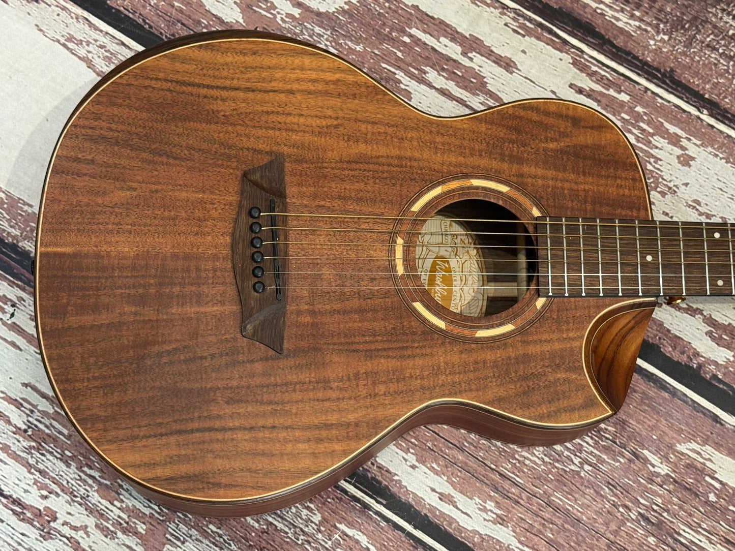 Washburn Comfort G-Mini travel acoustic & bag