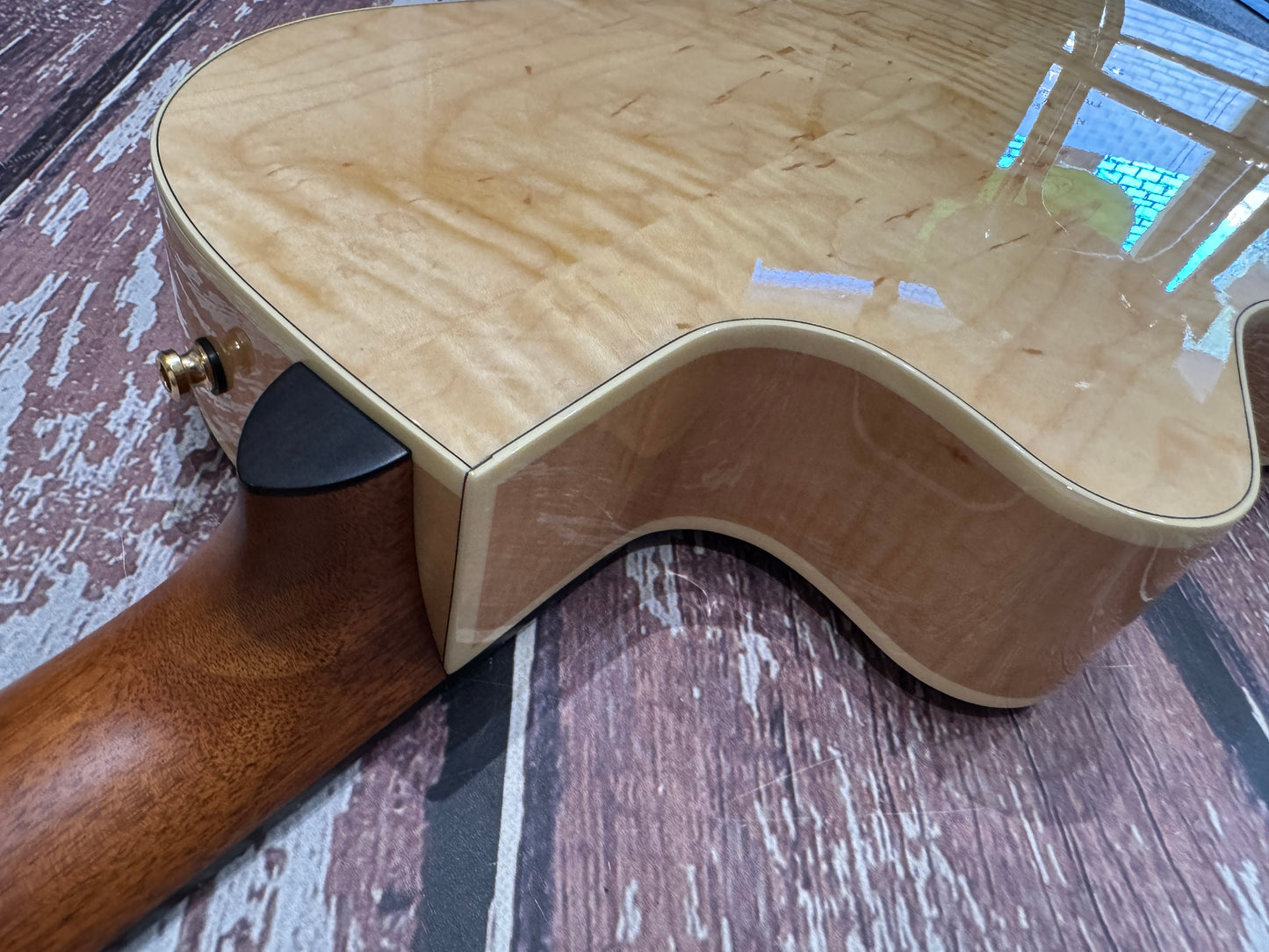 Godin Arena Flame Maple Cutaway Clasica II Nylon String Electro Guitar