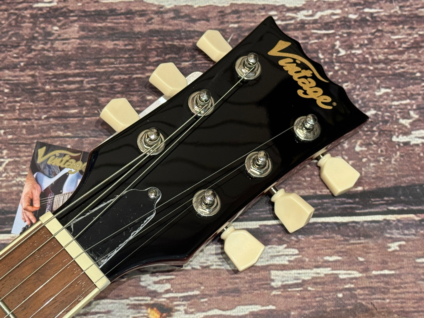 Vintage V100 reissued - Bigsby ~ Flamed Amber NOS