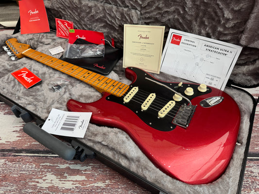 Fender American Ultra II Stratocaster 2024 - Sinister Red