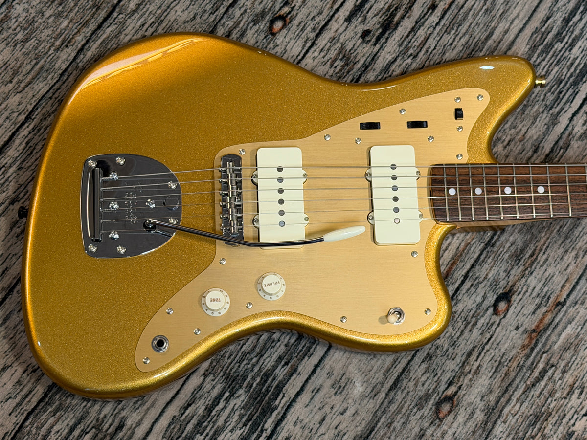 Fender Japan FSR Traditional '60s Jazzmaster - Mystic Aztec Gold with Matching Headstock