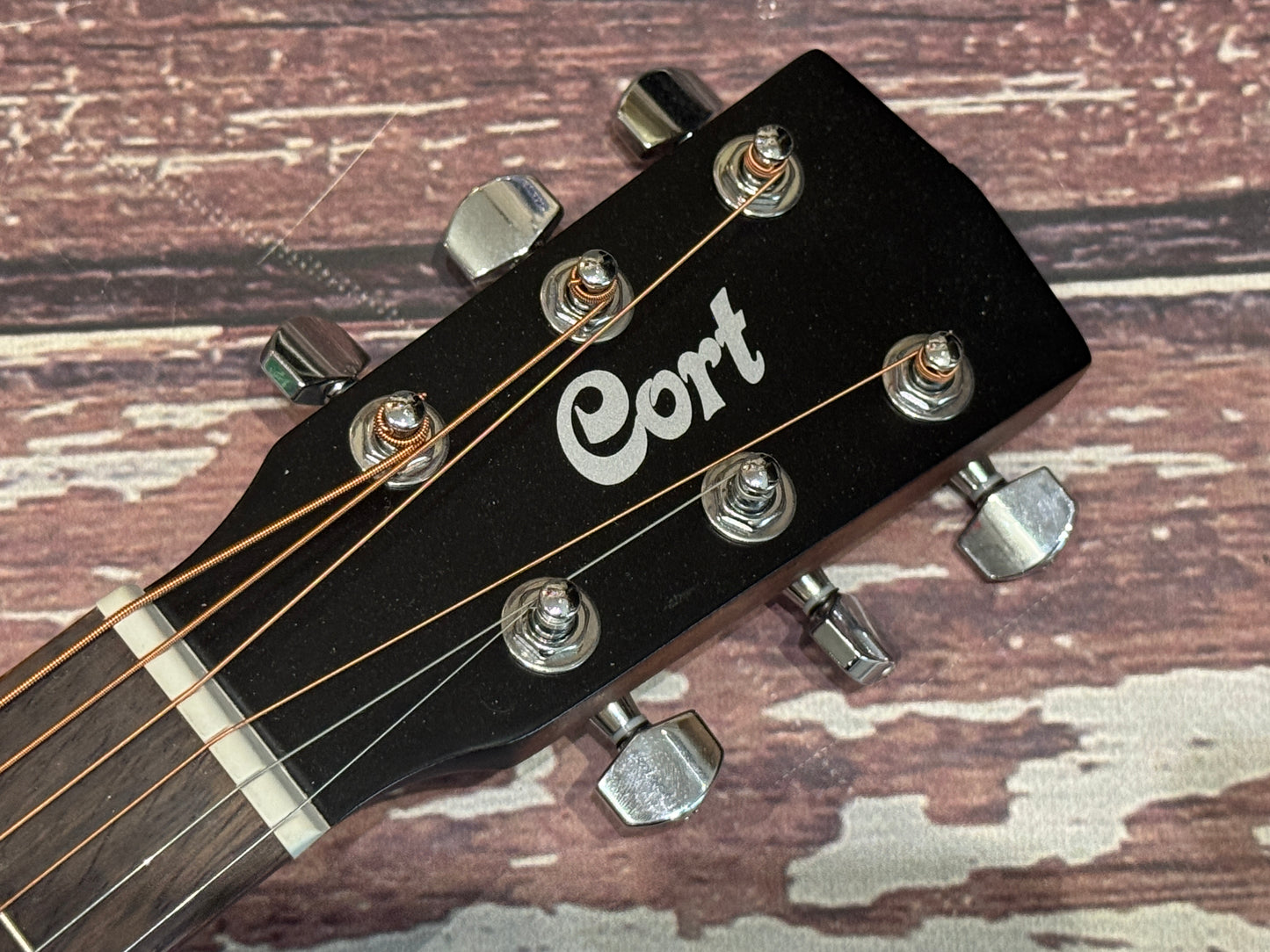 Cort AD Mini Mahogany travel acoustic.