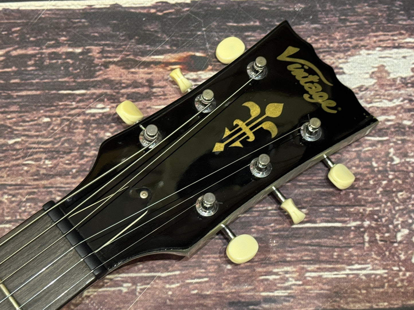 Vintage V120 P90 single cut - metallic silver