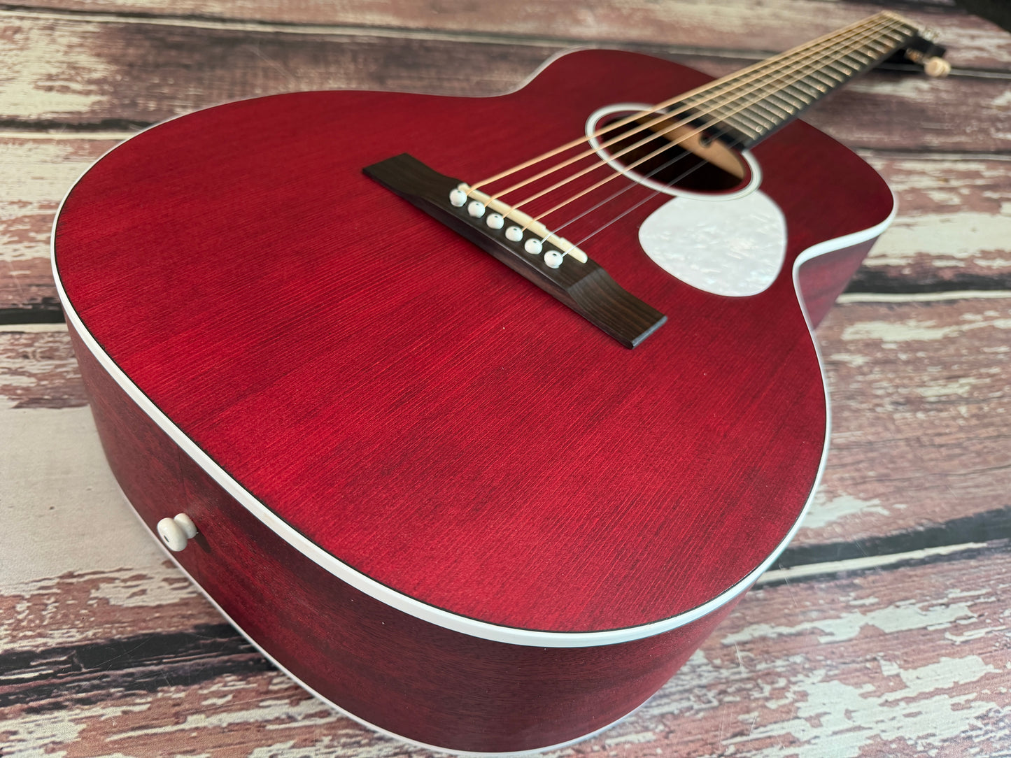 Aria 131-UP Parlour Acoustic guitar - Wine red