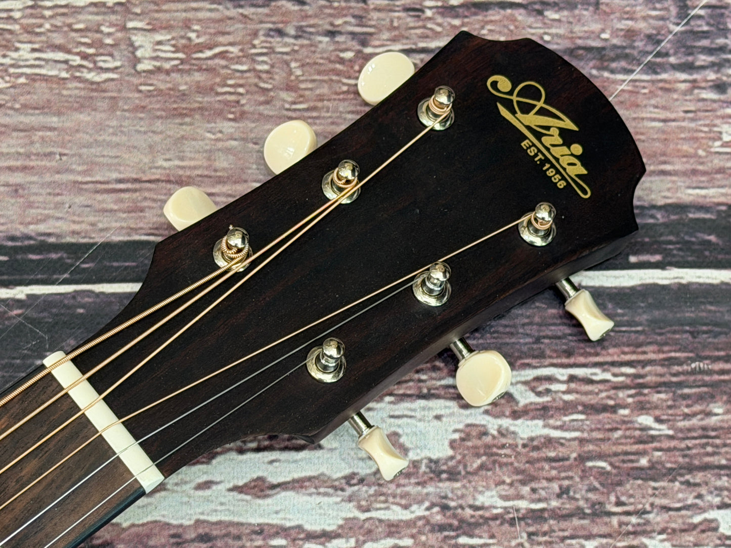 Aria 131-UP Parlour Acoustic guitar - Wine red