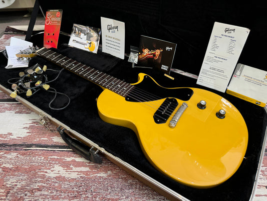 Gibson Les Paul Junior TV Yellow and case