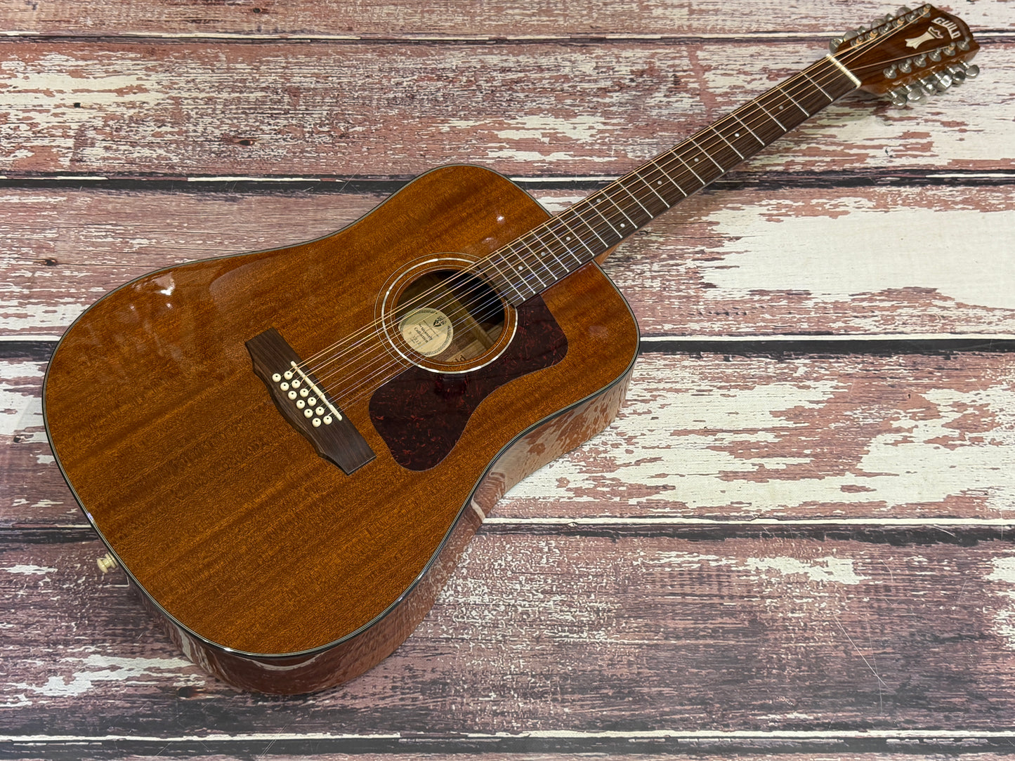 Guild Westward series D12-12 string mahogany - all solid with case