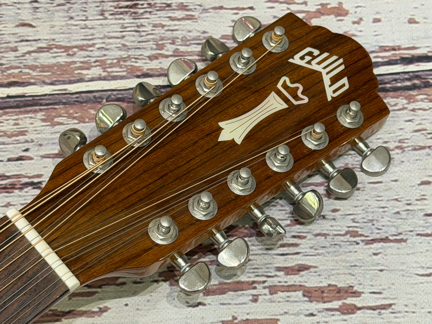 Guild Westward series D12-12 string mahogany - all solid with case