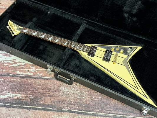 Jackson RR5 Rhodes "V", Japanese with fitted hard case.