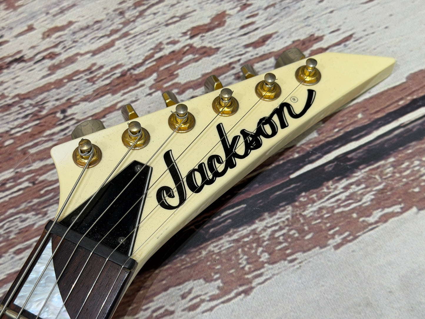 Jackson RR5 Rhodes "V", Japanese with fitted hard case.