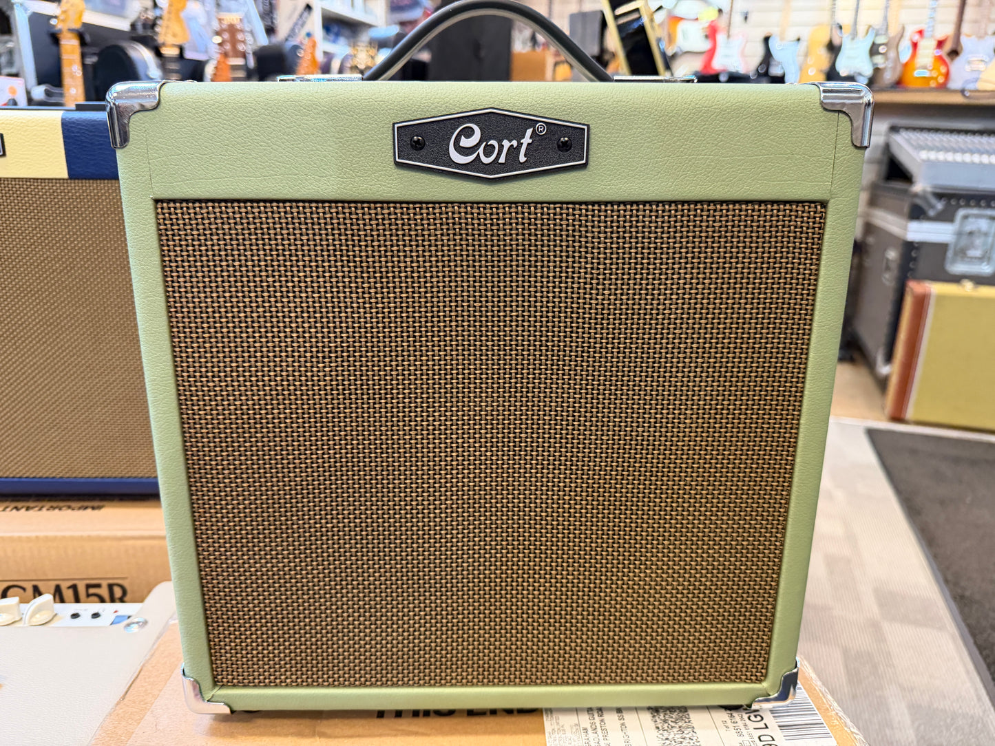 Cort CM15R Electric guitar practice amplifier Green