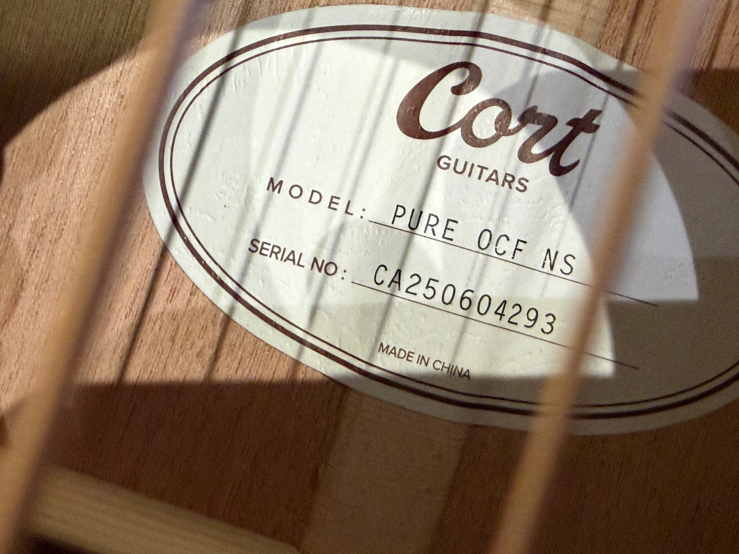 Cort Pure DCF NS All Solid electro acoustic Sitka Spruce