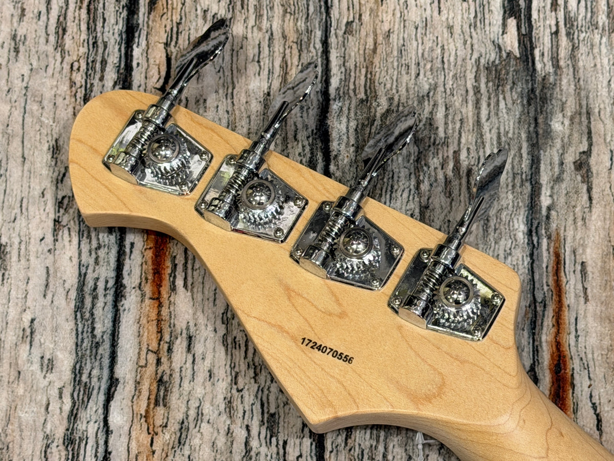 Aria STB P.Bass style Maple neck - White