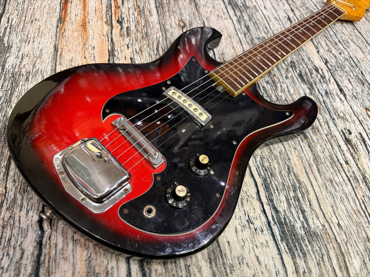 Teisco late 60's Single pickup - Redburst