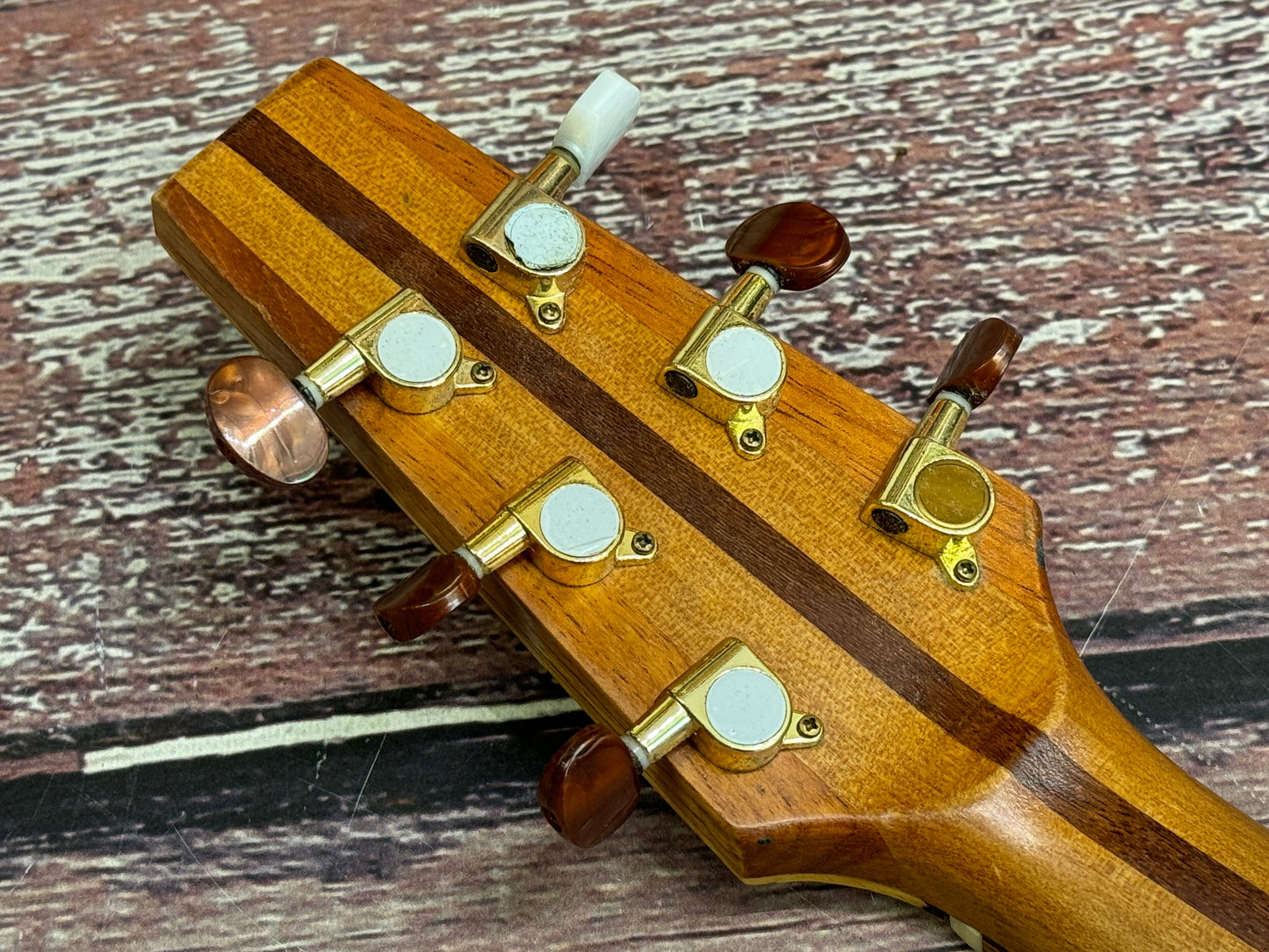 Neil McHardy Hand made "Veronica" Recycled woods Electro acoustic