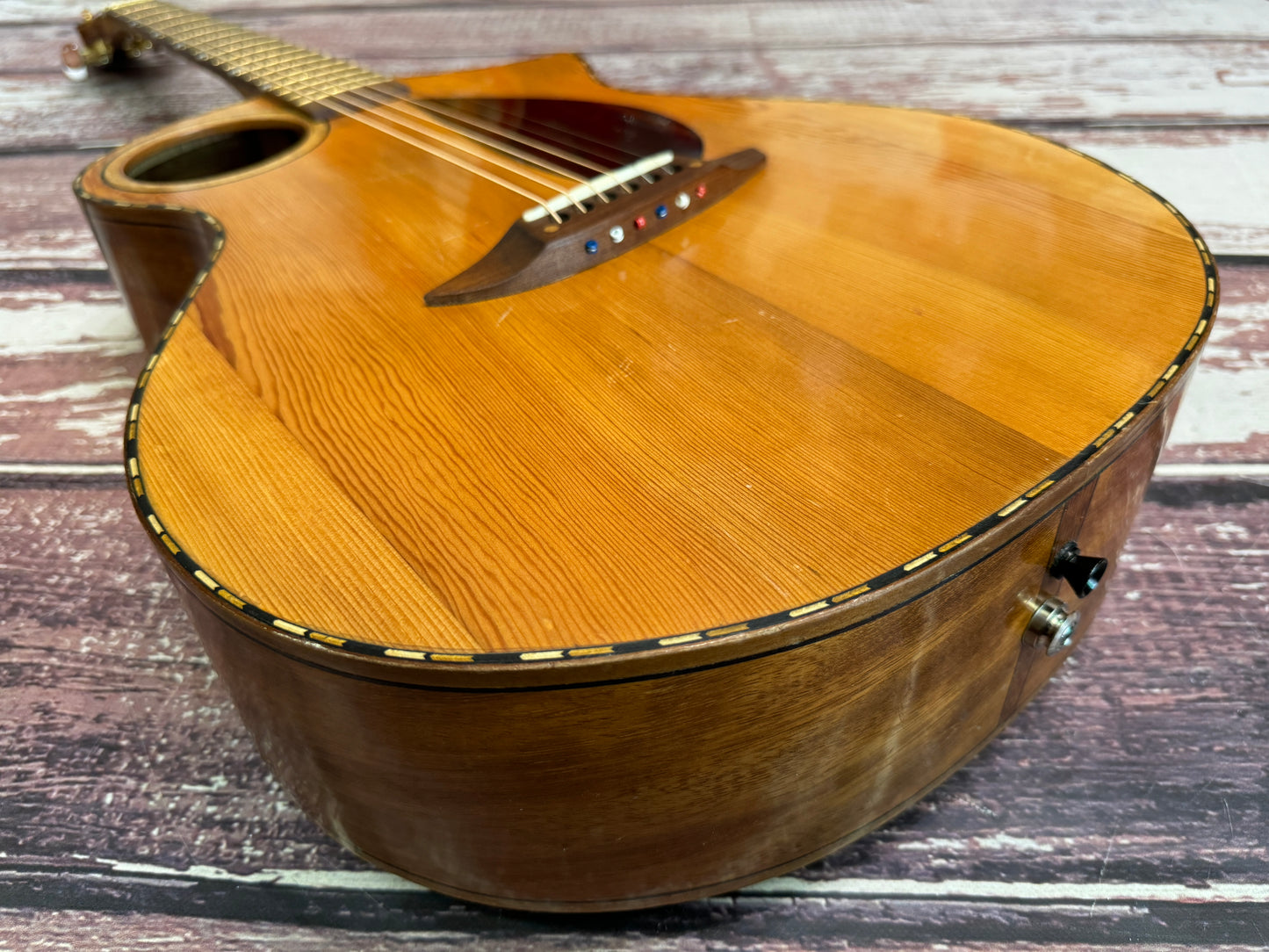 Neil McHardy Hand made "Veronica" Recycled woods Electro acoustic