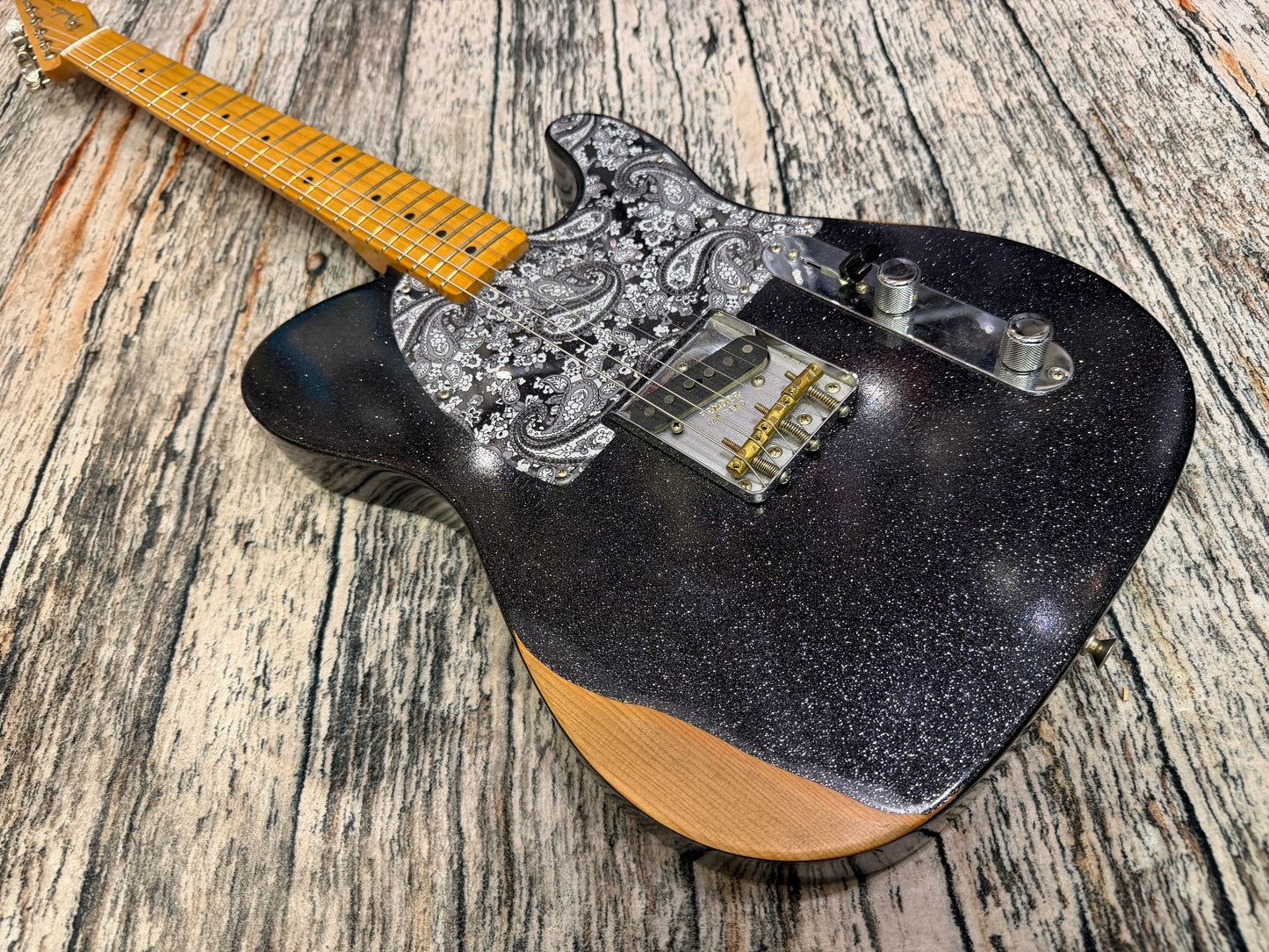 Fender Brad Paisley Esquire (Telecaster) - Black Sparkle Roadworn
