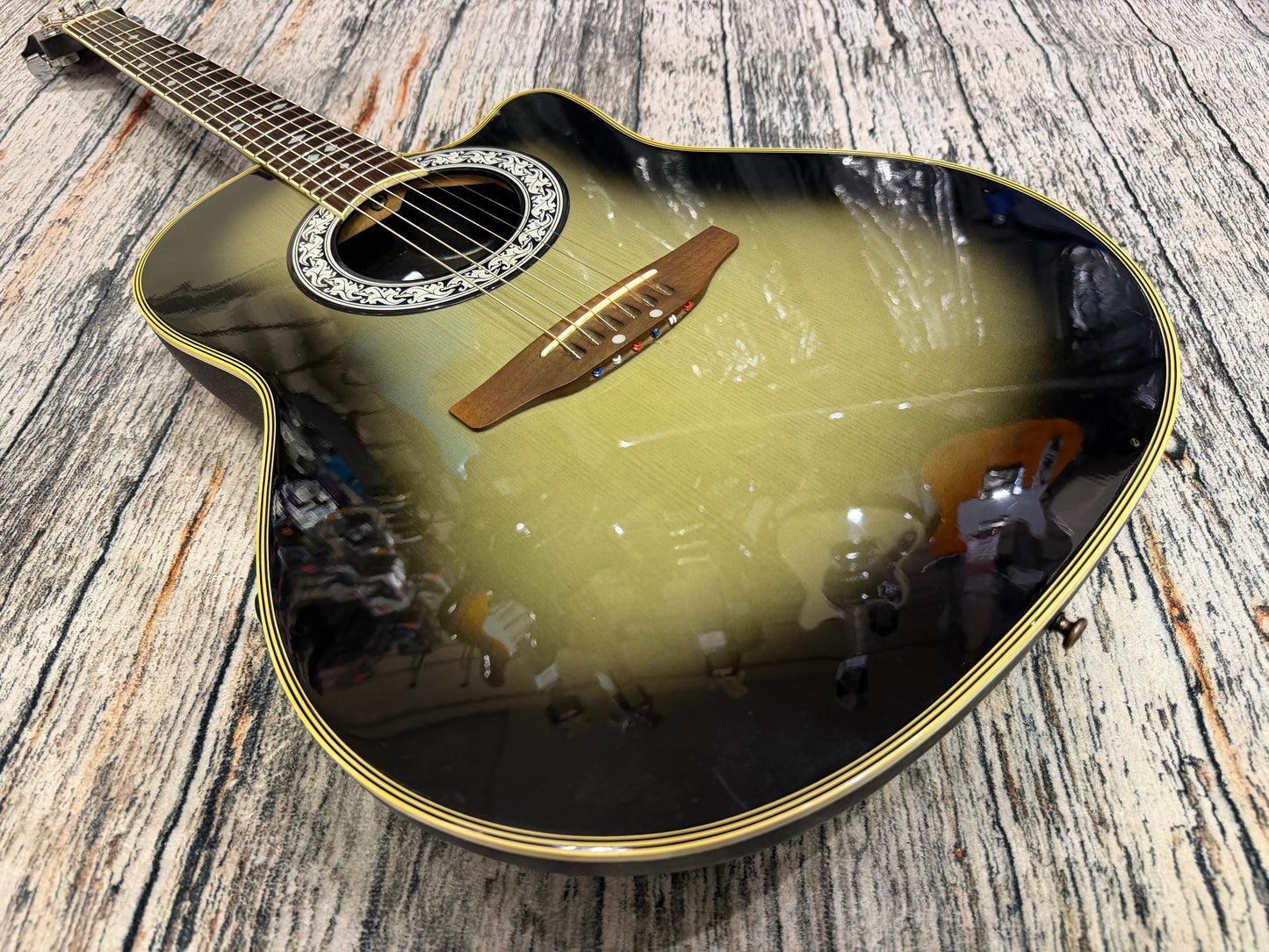 Celebrity by Ovation - CC57 electro acoustic medium bowl back