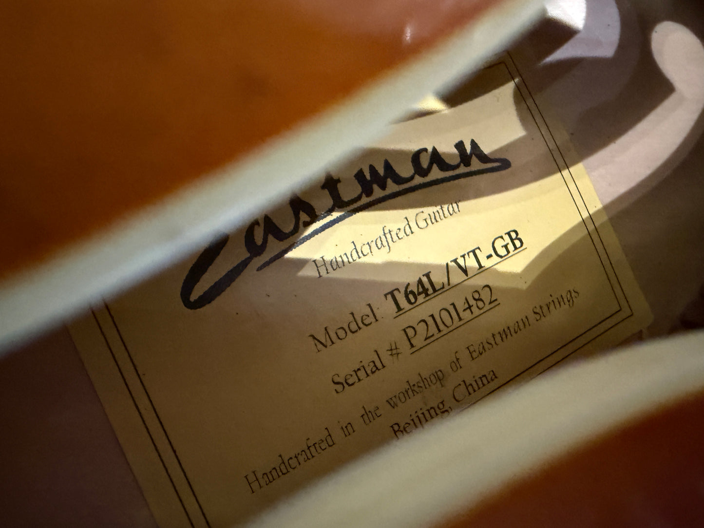 Eastman T64L TVT0GB Left Hand - B-Stock