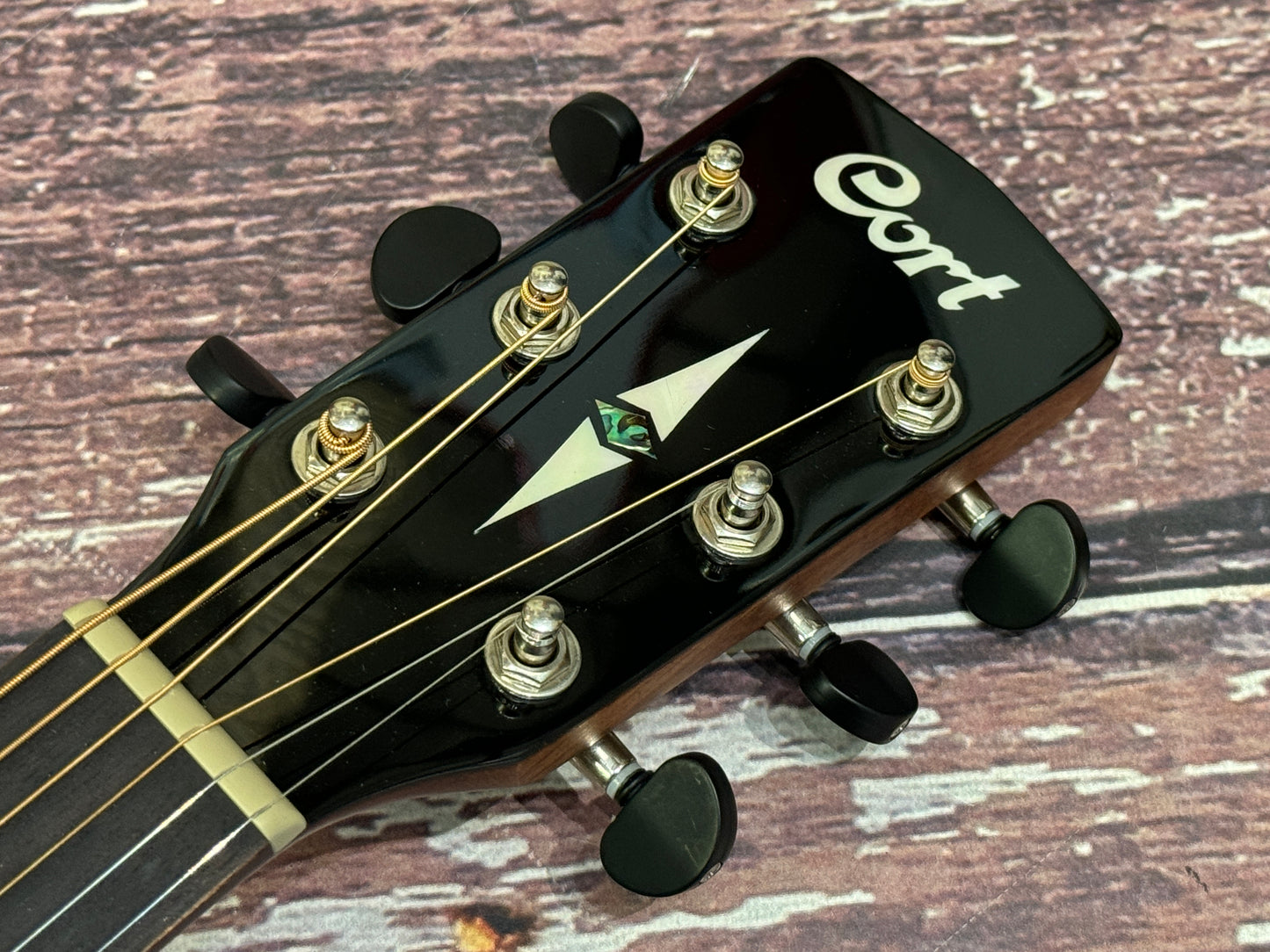 Cort SFX Myrtlewood Brown Gloss Electro - Fishman