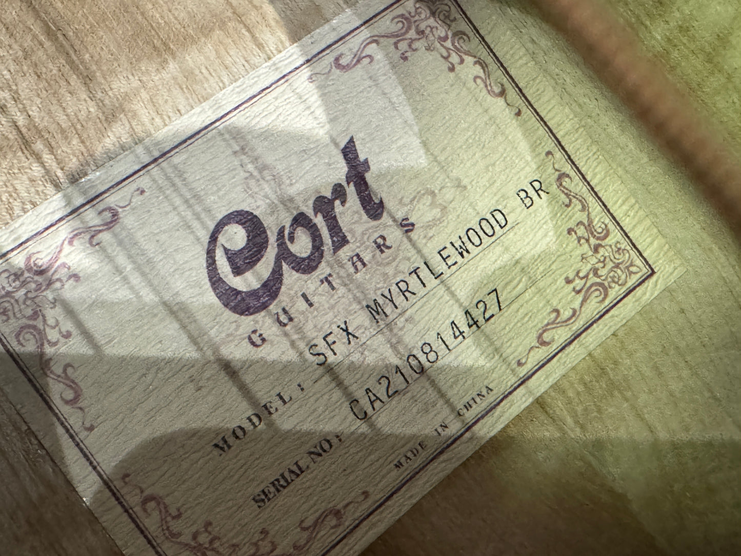 Cort SFX Myrtlewood Brown Gloss Electro - Fishman